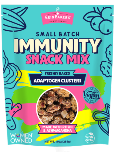 Erin Baker's Small Batch Immunity Snack Mix Perspective: front