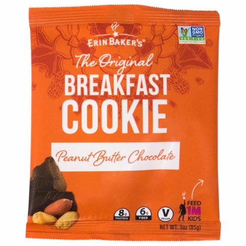 Erin Baker's The Original Peanut Butter Chocolate Breakfast Cookie Perspective: front