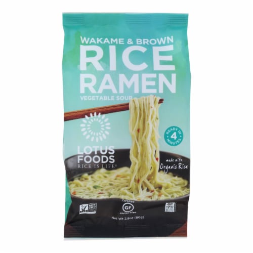 Lotus Foods Wakame & Brown Rice Ramen Perspective: front
