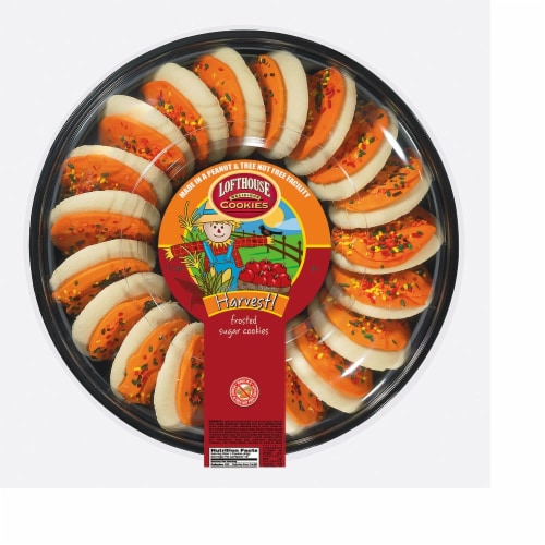 Lofthouse Harvest Frosted Sugar Cookie Party Tray Perspective: front