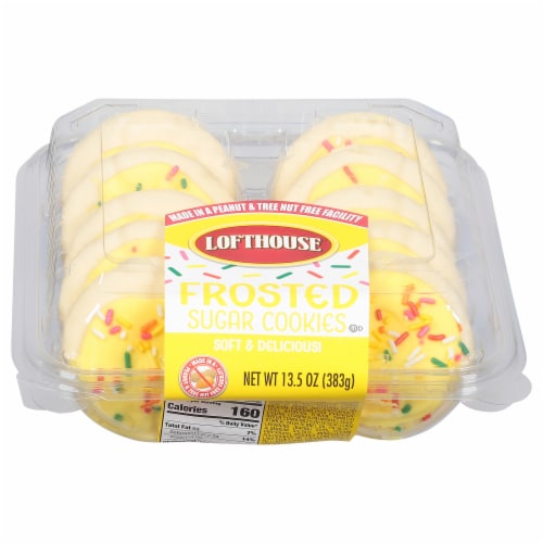 Lofthouse Bakery Frosted Sugar Cookies Perspective: front