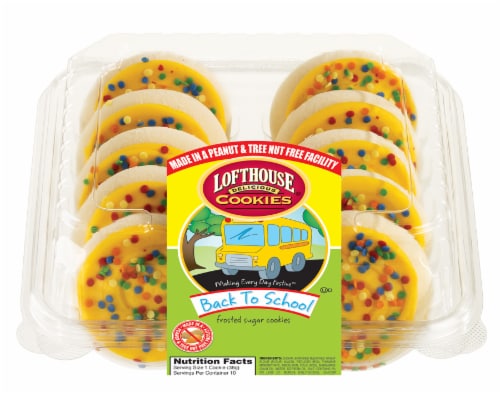 Lofthouse Frosted Back to School Cookies 10 Count Perspective: front
