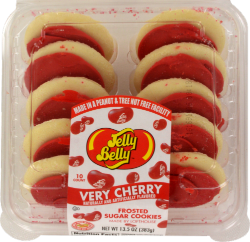 Lofthouse Jelly Belly Cherry Sugar Cookies Perspective: front