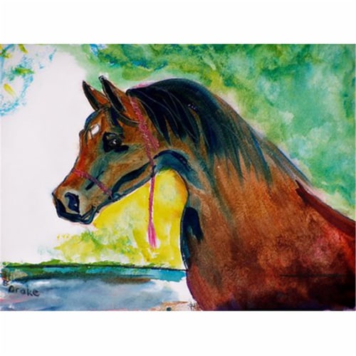 Betsy Drake PM050 Prize Horse Place Mat - Set of 4 Perspective: front