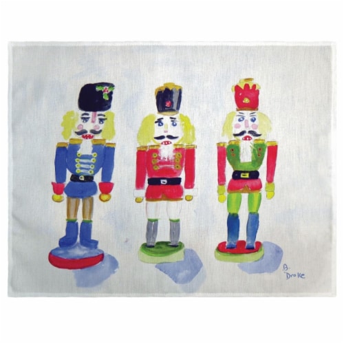 Betsy Drake PM460 Nut Crackers Place Mat - Set of 4 Perspective: front