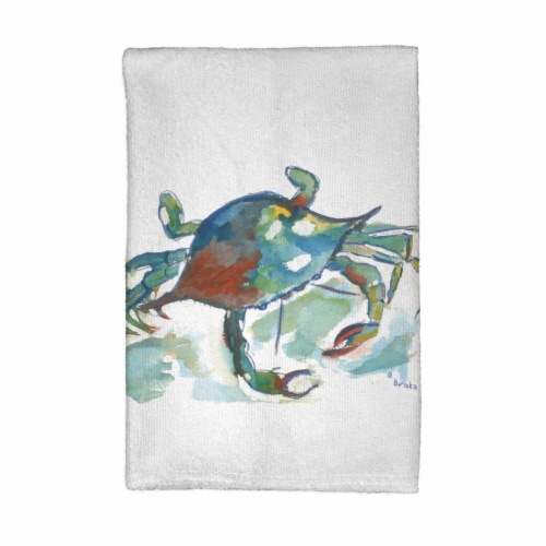 Betsy Drake KT105 Crab Kitchen Towel Perspective: front