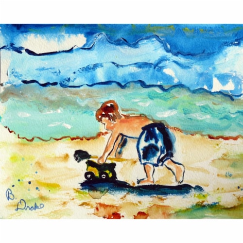 Betsy Drake PM832 Boy & Toy Place Mat - Set of 4 Perspective: front