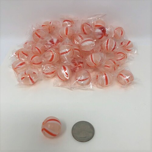 Clove Balls 5 pounds clove candy striped wrapped hard candy bulk candy Perspective: front