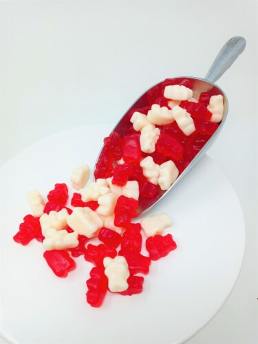 Gummi Bears Valentine Candy Red and White gummy candy 2 pounds Perspective: front