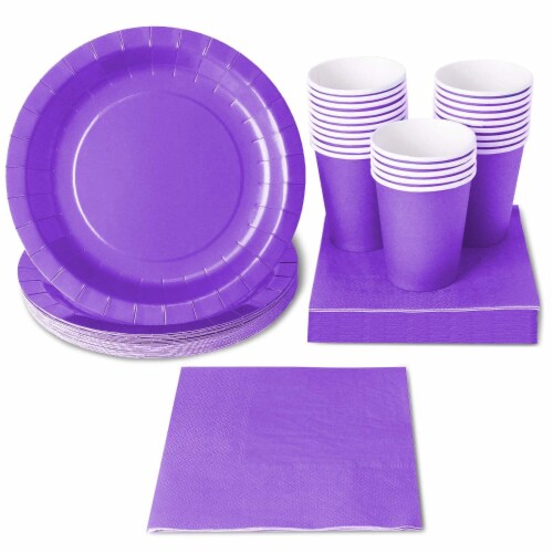 Purple Plastic Cups 