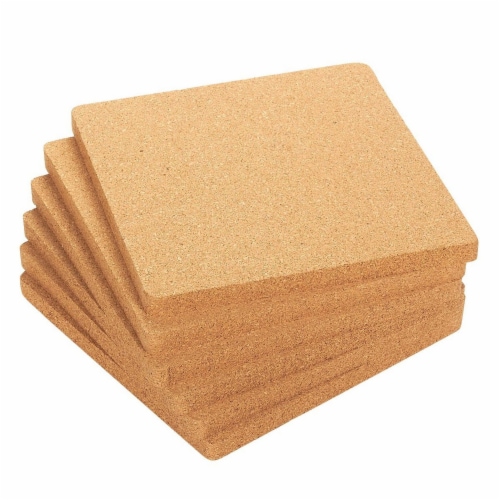 Juvale 6 Pack Cork Trivets For Hot Pots And Pans - Square Cork Hot