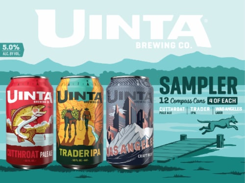 Uinta Brewing Co Sampler Variety Pack Perspective: front