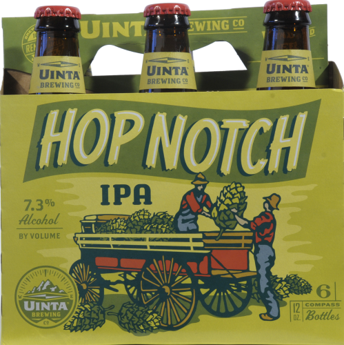 Uinta Brewing Hop Notch IPA Perspective: front
