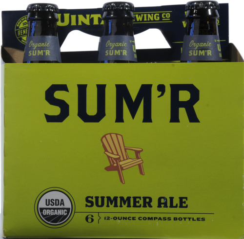 Uinta Brewing Organic Summer Ale Perspective: front