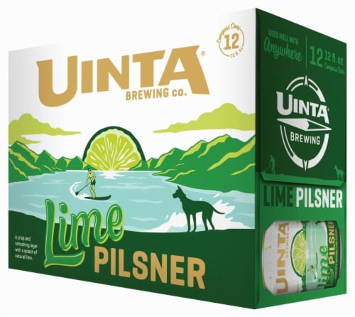 Uinta Lime Pilsner Perspective: front