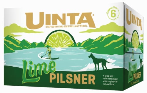 Uinta Lime Pilsner Perspective: front