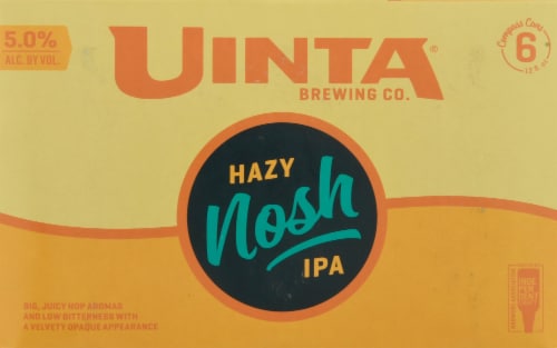 Uinta Brewing Co. Hazy Nosh IPA Perspective: front