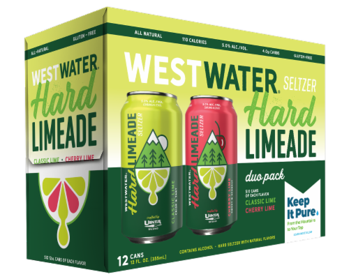 Uinta Westwater Cherry Limeade / Limeade Hard Seltzer Perspective: front