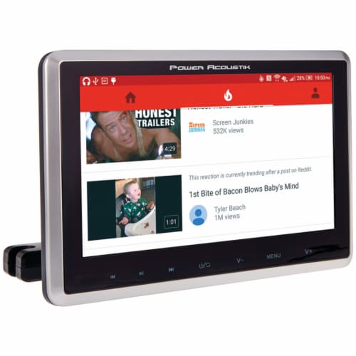 10.3 Universal Headrest Monitor with DVD Player, IR & FM Transmitters & Android™ PhoneLink Perspective: front