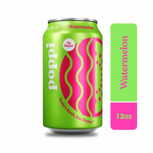 Poppi Watermelon Prebiotic Soda Can