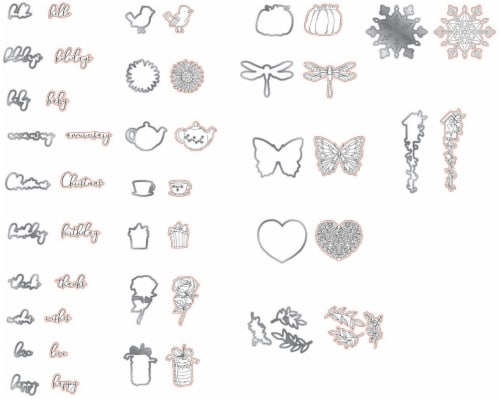 Crafter's Companion Christmas Stamp & Die-Advent Calendar Perspective: front