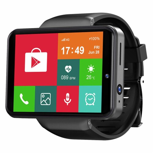 KOSPET Max S GPS Android Smartwatch with 4G LTE and 2.86 Inch Touchscreen,  Black, 1 Piece - Kroger