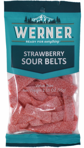 Werner® Strawberry Sour Belts Perspective: front
