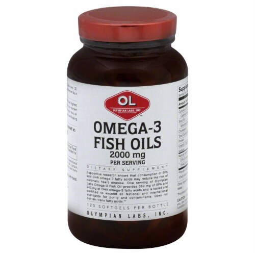 Olympian Labs Omega 3 Fish Oils Perspective: front