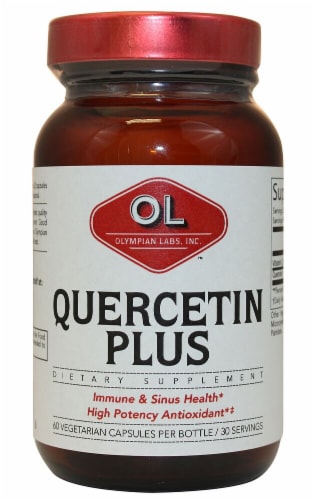 Olympian Labs Quercetin Plus Vegetarian Capsules Perspective: front