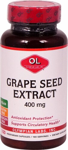 Olympian Labs Grape Seed Extract Capsules 400mg Perspective: front