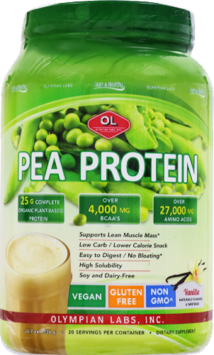 Olympian Labs Vanilla Pea Protein Perspective: front
