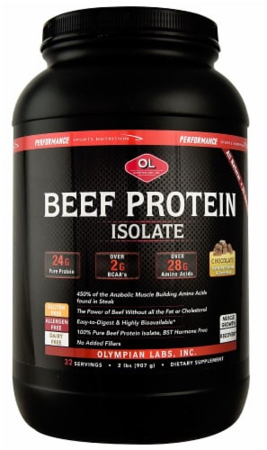 Olympian Labs  Beef Protein Isolate   Chocolate Perspective: front
