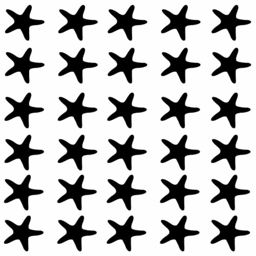 VWAQ Sea Star Wall Art Beach Decor - Starfish Nautical Wall Decal - Seastar - 30 Pack Perspective: front