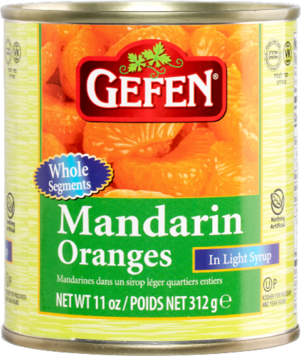 Gefen® Mandarin Orange Whole Segments Perspective: front