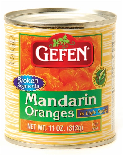Gefen Mandarin Oranges in Light Syrup Perspective: front