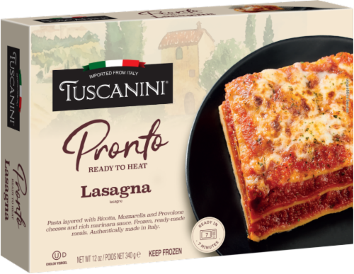 Tuscanini Pronto Lasagna Frozen Meal Perspective: front