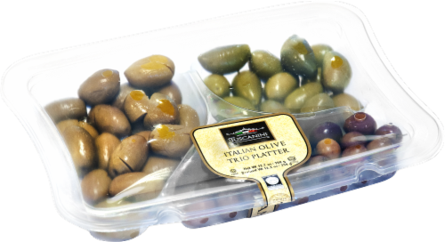 Tuscanini Italian Olives Trio Platter Perspective: front
