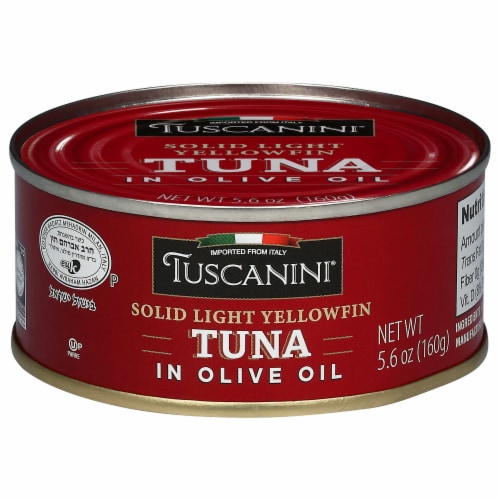 Tuscanini® Solid Light Yellowfin Tuna in Olive Oil Perspective: front