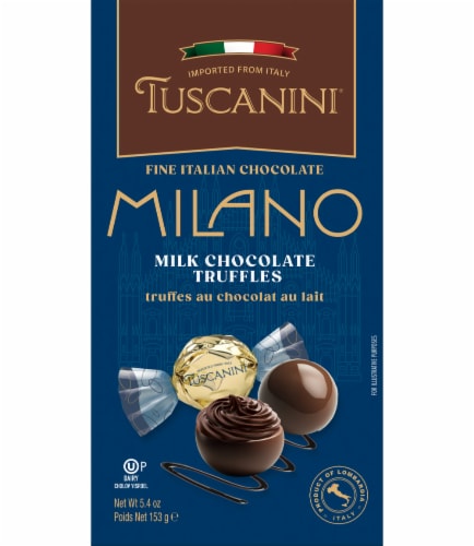 Tuscanini Milano Milk Chocolate Truffles Perspective: front
