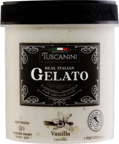 Tuscanini Real Italian Vanilla Gelato Pint Perspective: front