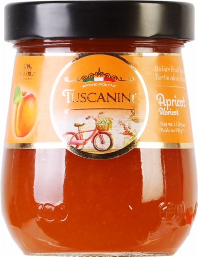 Tuscanini® Apricot Italian Fruit Spread Perspective: front