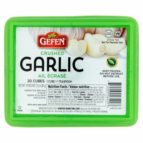 Gefen® Frozen Crushed Garlic Perspective: front