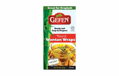 Gefen Round Wonton Wraps Perspective: front