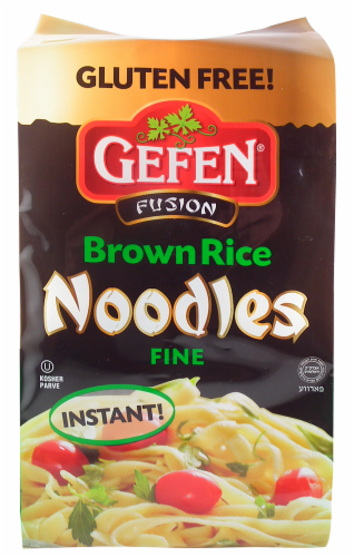 Gefen Brown Rice Fine Noodles Perspective: front