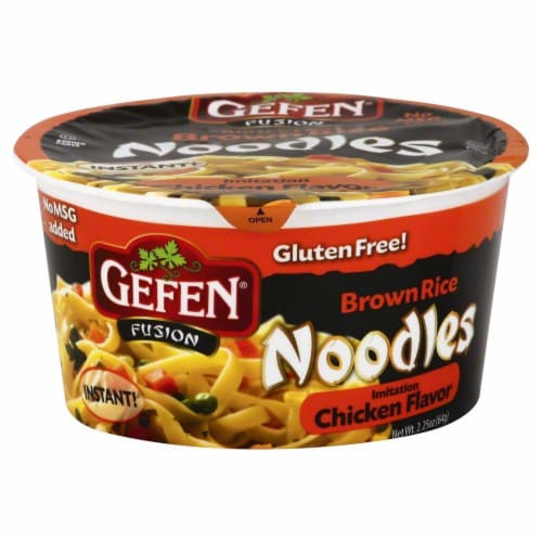 Gefen Fusion Imitation Chicken Flavored Brown Rice Noodles Perspective: front