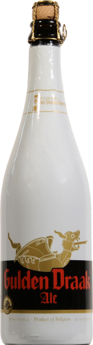 Van Steenberge Gulden Draak Belgian Ale Beer Single Bottle Perspective: front