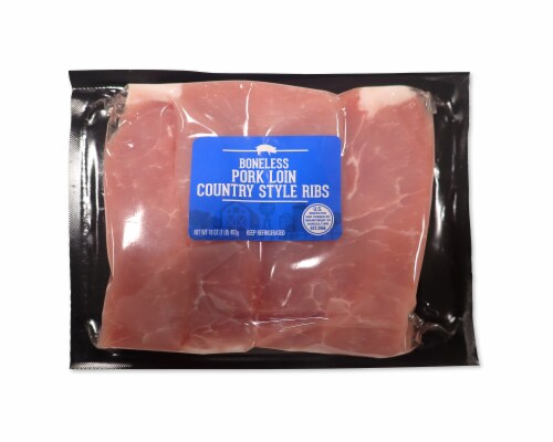 National Beef Boneless Country Style Pork Ribs Perspective: front
