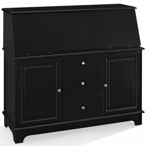 Sullivan Wood Secretary Desk in Black Crosley 1 Harris Teeter