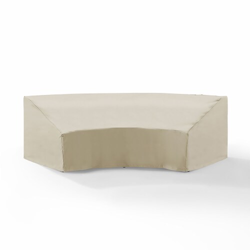 Outdoor Catalina Round Sectional Furniture Cover Perspective: front