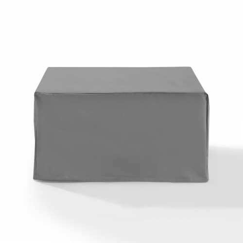 Outdoor Square Table & Ottoman Furniture Cover Perspective: front